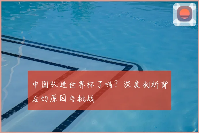 中国队进世界杯了吗?深度剖析背后的原因与挑战